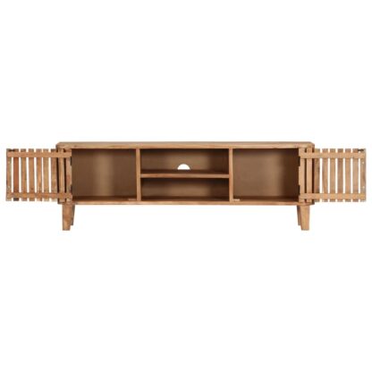 TV-Schrank 130 x 30 x 45 cm Akazie Massivholz - Image 4