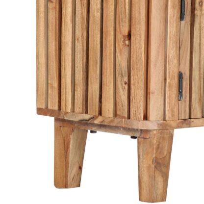 TV-Schrank 130 x 30 x 45 cm Akazie Massivholz - Image 7