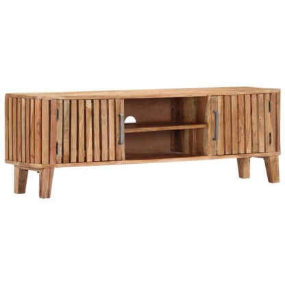 TV-Schrank 130 x 30 x 45 cm Akazie Massivholz - Image 9