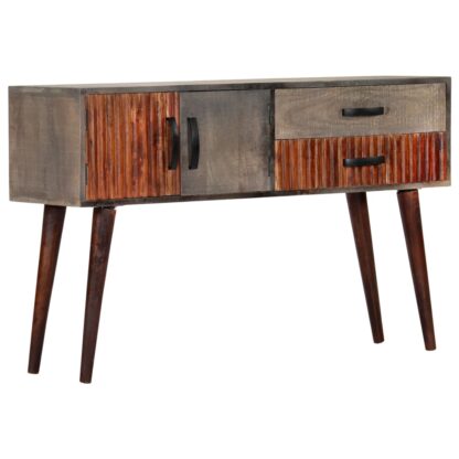 Konsolentisch Grau 120 x 35 x 75 cm Massivholz Mango - Image 11