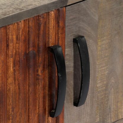 Konsolentisch Grau 120 x 35 x 75 cm Massivholz Mango - Image 6