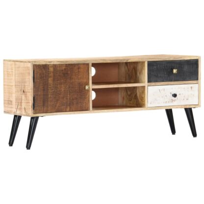 TV-Schrank 115×30×47 cm Mango-Massivholz - Image 11