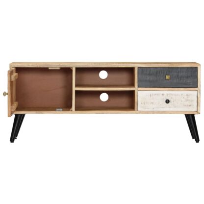 TV-Schrank 115×30×47 cm Mango-Massivholz - Image 3