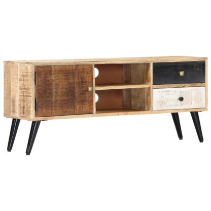 TV-Schrank 115×30×47 cm Mango-Massivholz - Image 10