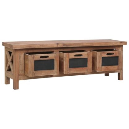 TV-Schrank mit 3 Schubladen 120×30×40 cm Massivholz Mahagoni - Image 2