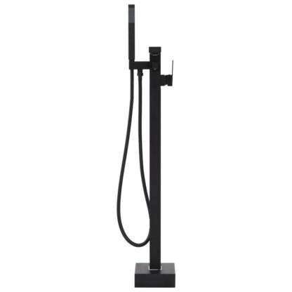 Freistehende Badewannenarmatur Schwarz Edelstahl 90 cm - Image 3