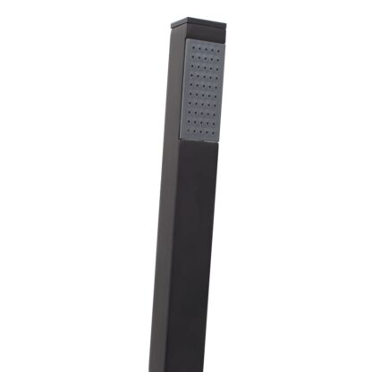 Freistehende Badewannenarmatur Schwarz Edelstahl 90 cm - Image 5
