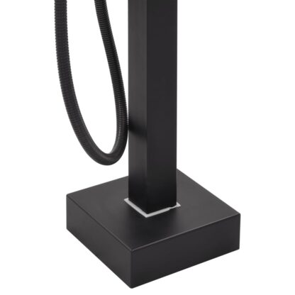 Freistehende Badewannenarmatur Schwarz Edelstahl 90 cm - Image 6