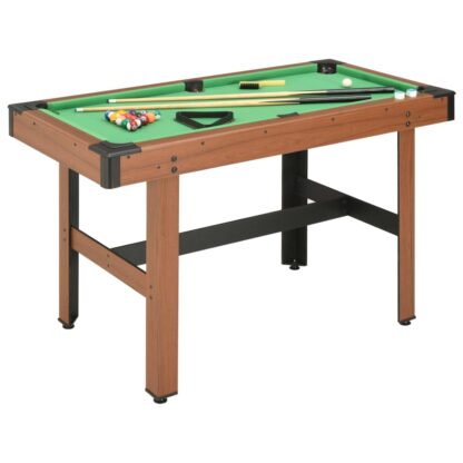 Billardtisch 4 Fuß 122×61×76 cm Braun