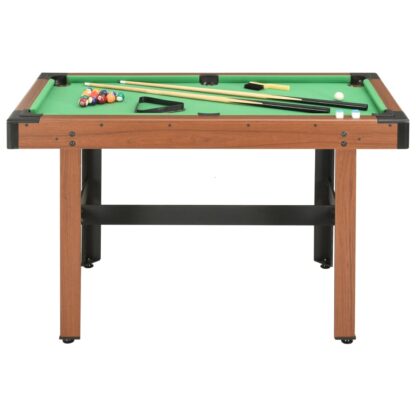 Billardtisch 4 Fuß 122×61×76 cm Braun - Image 2