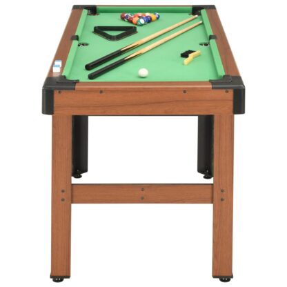 Billardtisch 4 Fuß 122×61×76 cm Braun - Image 3