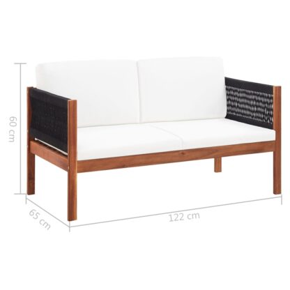 4-tlg. Garten-Lounge-Set Massivholz Akazie - Image 7