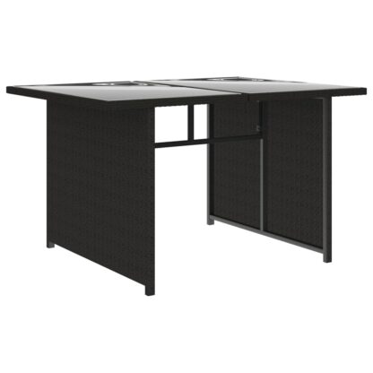 10-tlg. Garten-Lounge-Set mit Auflagen Poly Rattan Schwarz - Image 8