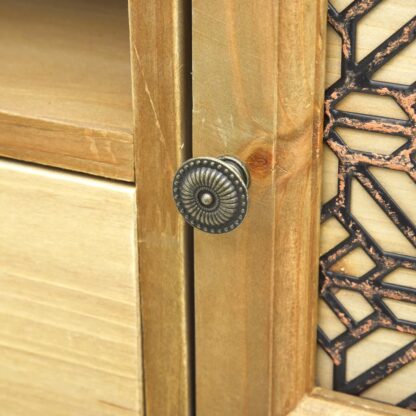 TV-Schrank mit Mustern Braun 120x30x42 cm Holz - Image 6
