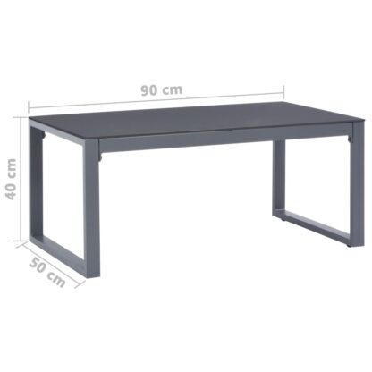 Couchtisch 90×50×40 cm Aluminium - Image 3