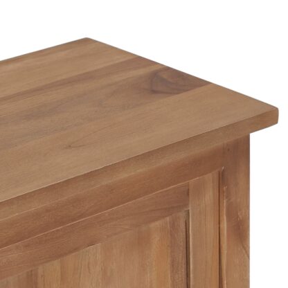TV-Schrank 90×30×35 cm Massivholz Teak - Image 6