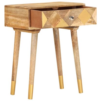 Nachttisch 43×30×58 cm Massivholz Mango - Image 2