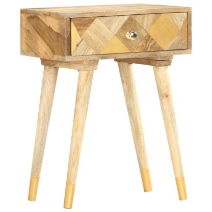 Nachttisch 43×30×58 cm Massivholz Mango - Image 11