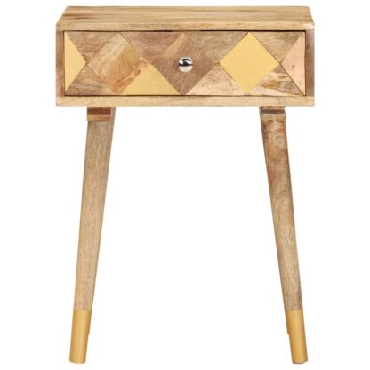 Nachttisch 43×30×58 cm Massivholz Mango - Image 3