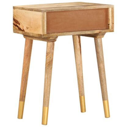Nachttisch 43×30×58 cm Massivholz Mango - Image 4