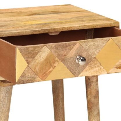 Nachttisch 43×30×58 cm Massivholz Mango - Image 5