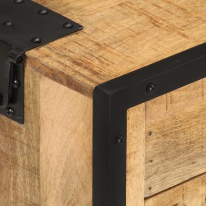 Nachttisch 43×30×51 cm Raues Mango-Massivholz - Image 6
