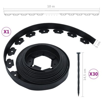 Flexible Rasenkante mit 30 Nägeln 10 m 5 cm - Image 7