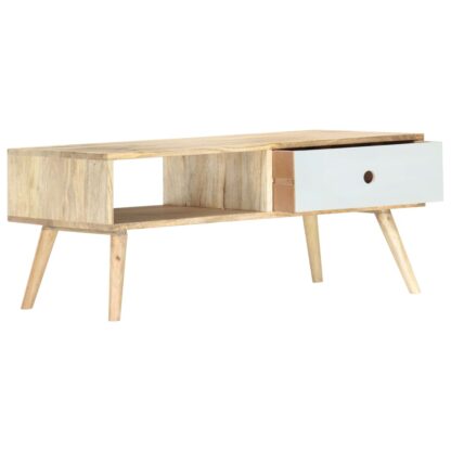 Couchtisch 90×50×40 cm Massivholz Mango - Image 2