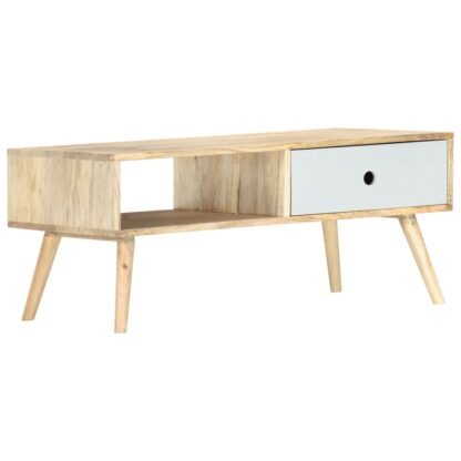 Couchtisch 90×50×40 cm Massivholz Mango - Image 9
