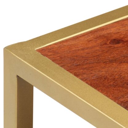 Couchtisch 90 x 50 x 40 cm Massivholz Akazie - Image 4