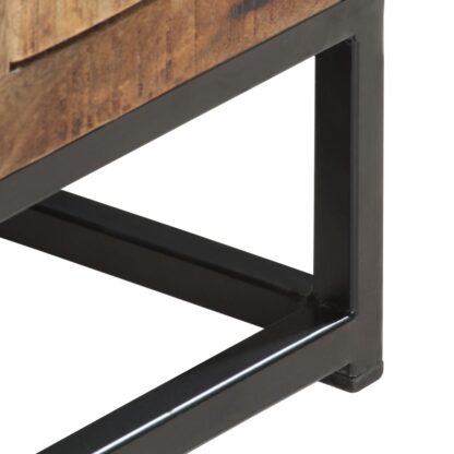 TV-Schrank 120x30x40 cm Altholz Massiv - Image 4
