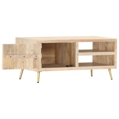 Couchtisch 90×45×40 cm Massivholz Mango - Image 3