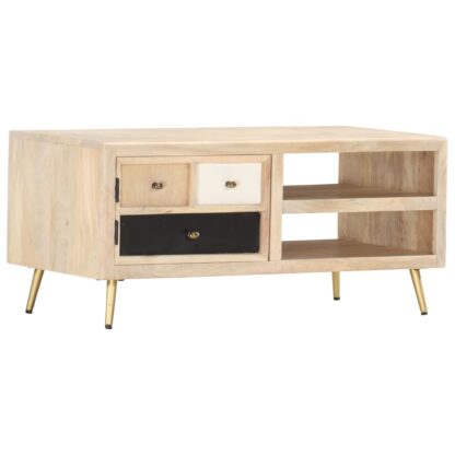 Couchtisch 90×45×40 cm Massivholz Mango - Image 8
