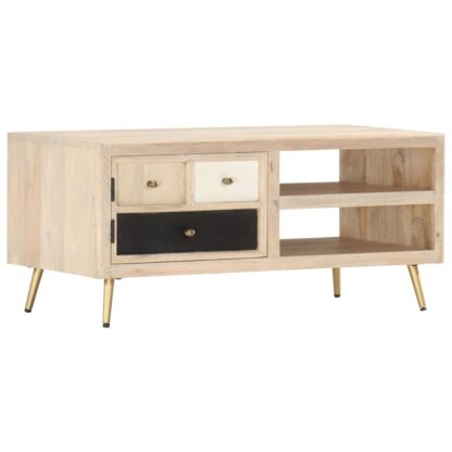 Couchtisch 90×45×40 cm Massivholz Mango - Image 10