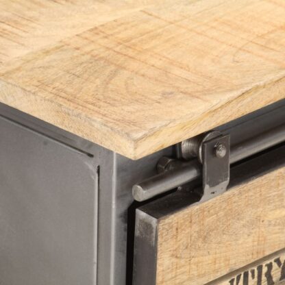 TV-Schrank 120 x 30 x 40 cm Massivholz Mango - Image 7