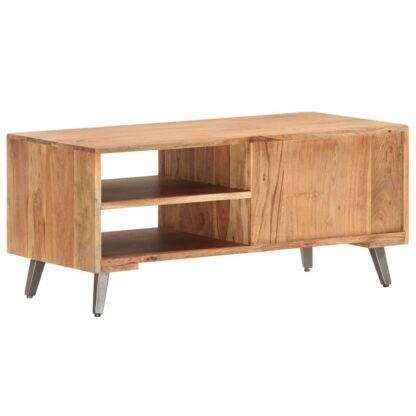 Couchtisch 90×45×40 cm Massivholz Akazie - Image 4