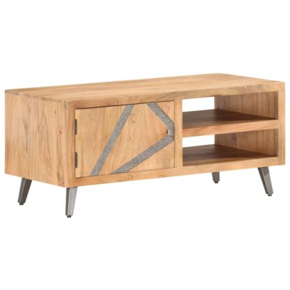 Couchtisch 90×45×40 cm Massivholz Akazie - Image 8