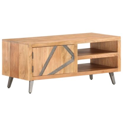 Couchtisch 90×45×40 cm Massivholz Akazie - Image 9
