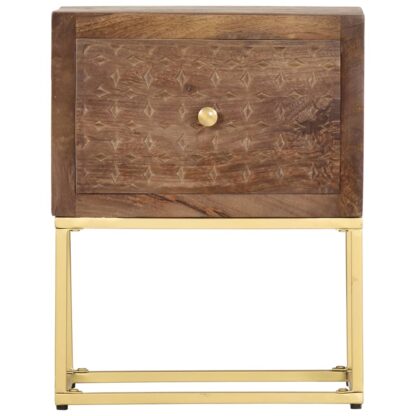 Nachttisch 40x30x50 cm Mango Massivholz - Image 3