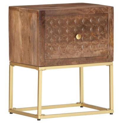 Nachttisch 40x30x50 cm Mango Massivholz - Image 8
