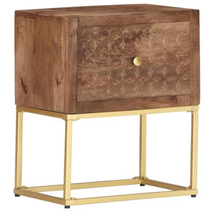 Nachttisch 40x30x50 cm Mango Massivholz - Image 9