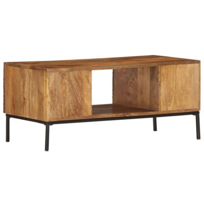 Couchtisch 90×45×40 cm Massivholz Mango - Image 4