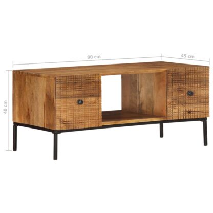 Couchtisch 90×45×40 cm Massivholz Mango - Image 7