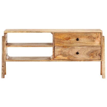 TV-Schrank 97 x 35 x 47 cm Massivholz Mango - Image 3