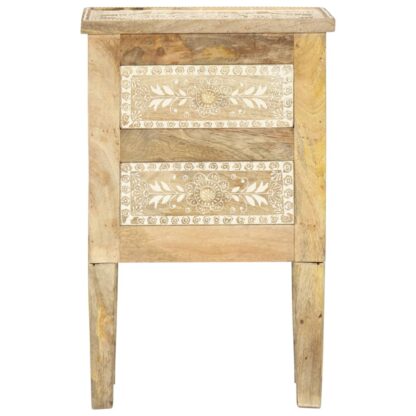 Nachttisch Handbemalt 40×30×60 cm Mango Massivholz - Image 3