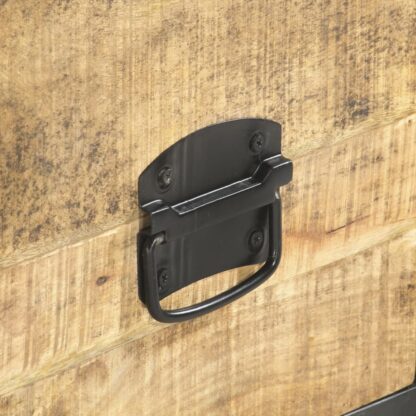 TV-Schrank 130 x 30 x 39 cm Massivholz Mango - Image 5