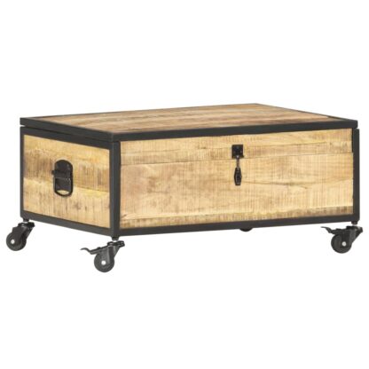 Couchtisch 70x50x33 cm Massivholz Mango - Image 11