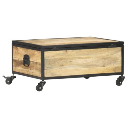 Couchtisch 70x50x33 cm Massivholz Mango - Image 3