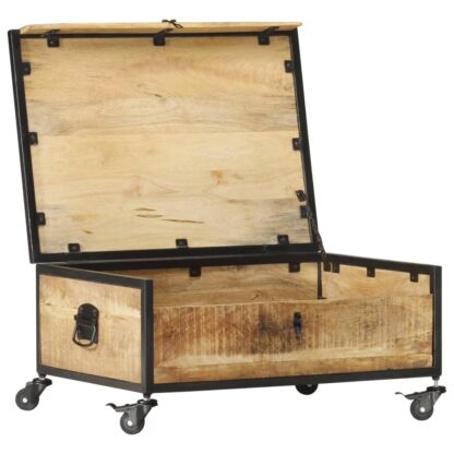 Couchtisch 70x50x33 cm Massivholz Mango - Image 4