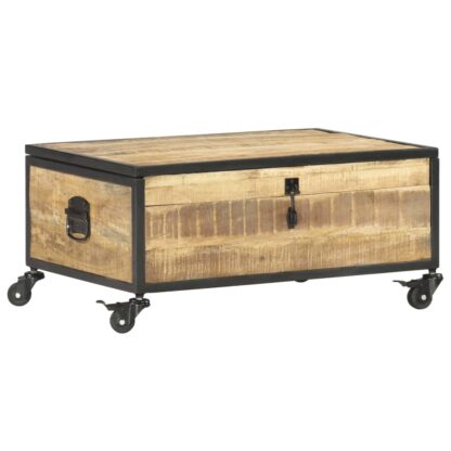 Couchtisch 70x50x33 cm Massivholz Mango - Image 8